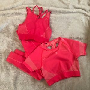 Gymshark Ultra Seamless Pink Set